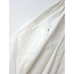 atelier naruse アトリエナルセ cotton patch pocket skirt コットン 綿 100％ パッチ ポケット ギャザー ロング スカート 白【中古】