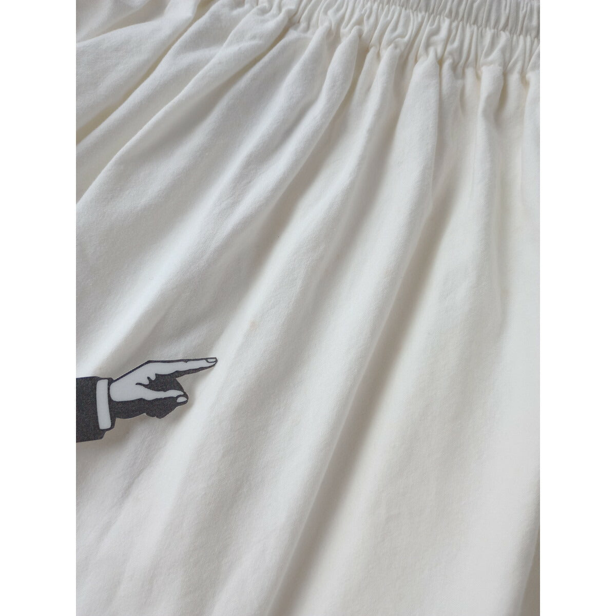 atelier naruse アトリエナルセ cotton patch pocket skirt コットン 綿 100％ パッチ ポケット ギャザー ロング スカート 白【中古】