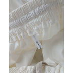 atelier naruse アトリエナルセ cotton patch pocket skirt コットン 綿 100％ パッチ ポケット ギャザー ロング スカート 白【中古】