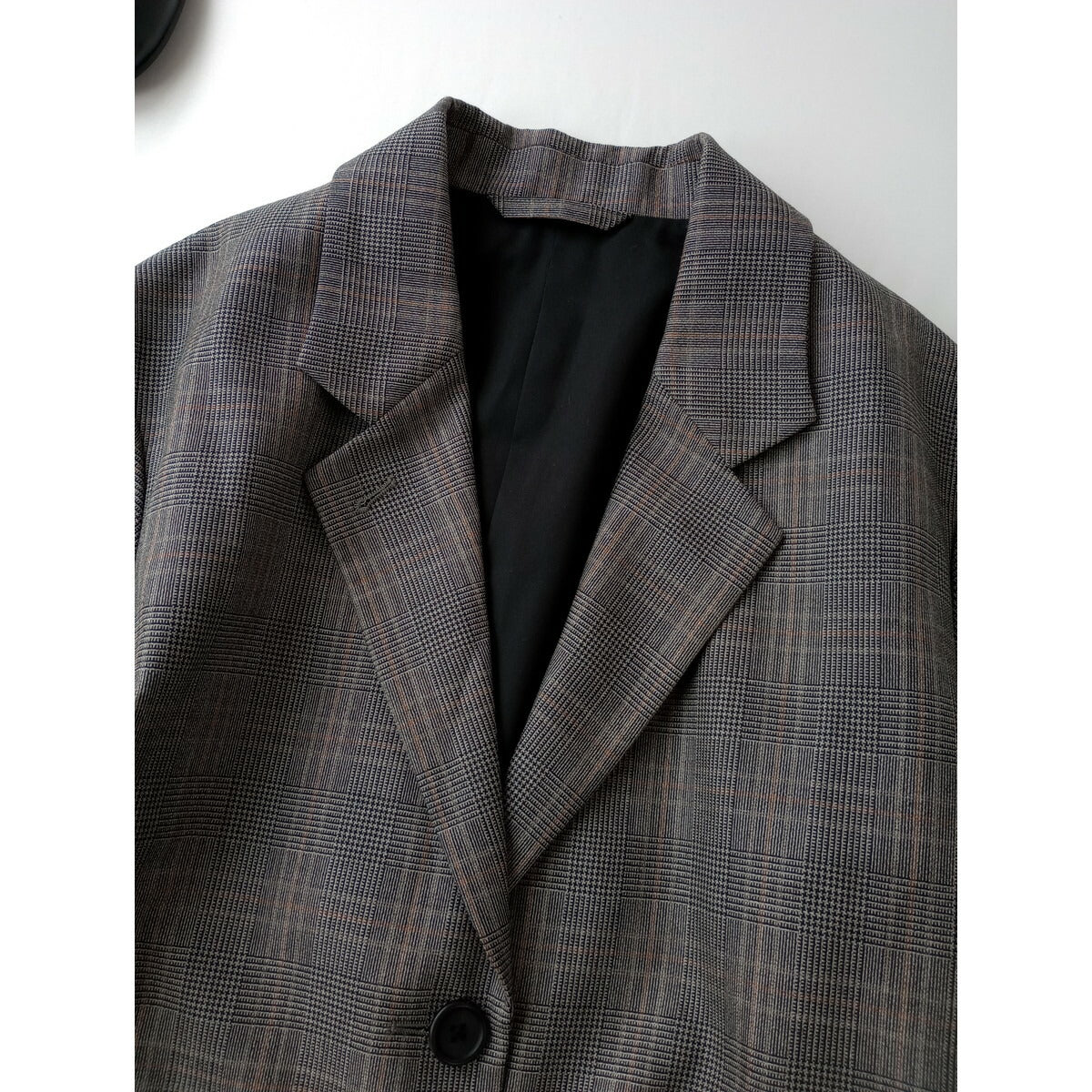 MARGARET HOWELL マーガレットハウエル OVERCHECK WOOL テーラード ジャケット ウール 毛 100％ 1 グレー【中古】