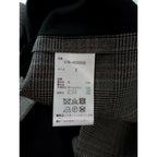 MARGARET HOWELL マーガレットハウエル OVERCHECK WOOL テーラード ジャケット ウール 毛 100％ 1 グレー【中古】