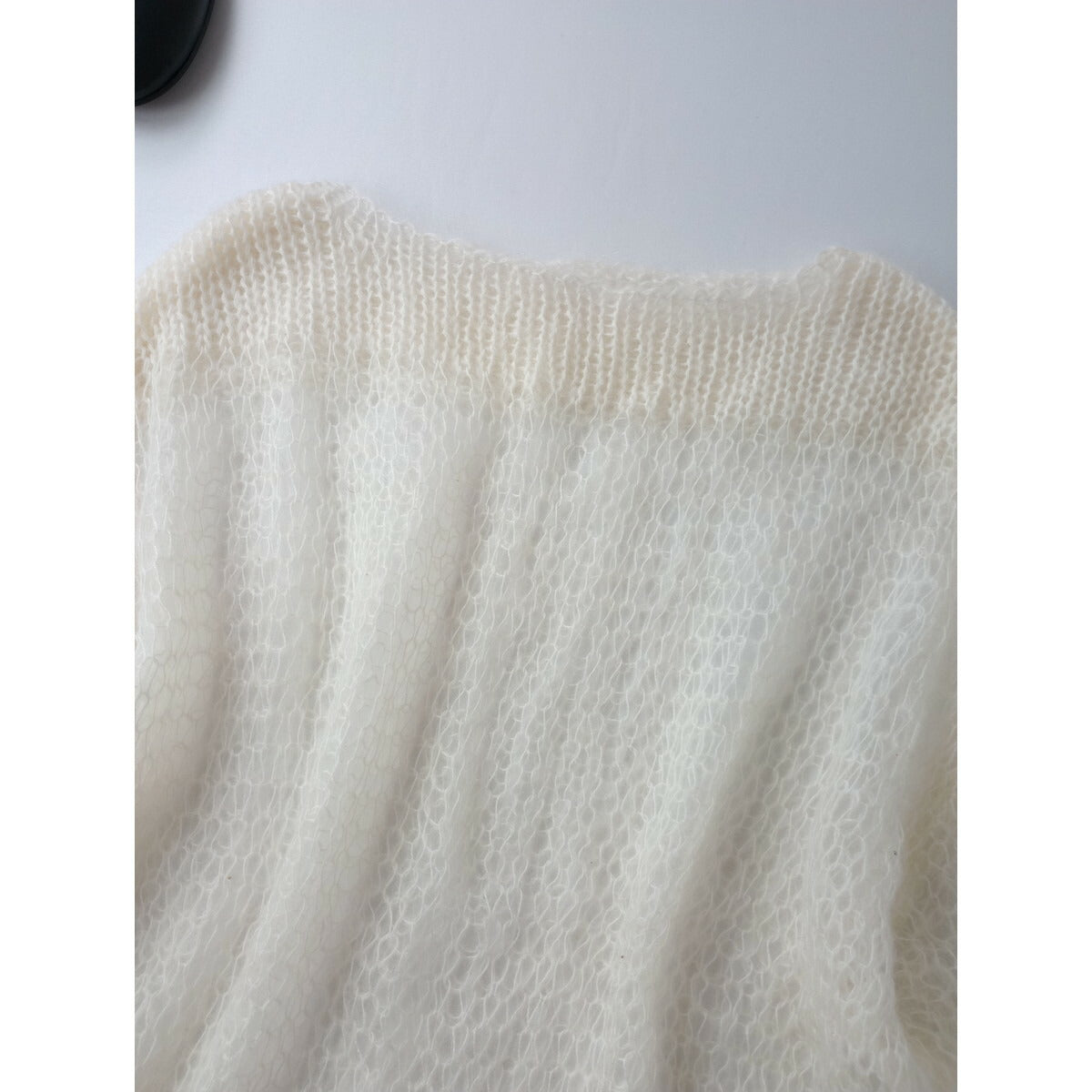 TODAYFUL トゥデイフル Lowgauge Mohair Knit ローゲージ モヘア 長袖 ニット トップス 白 F【中古】