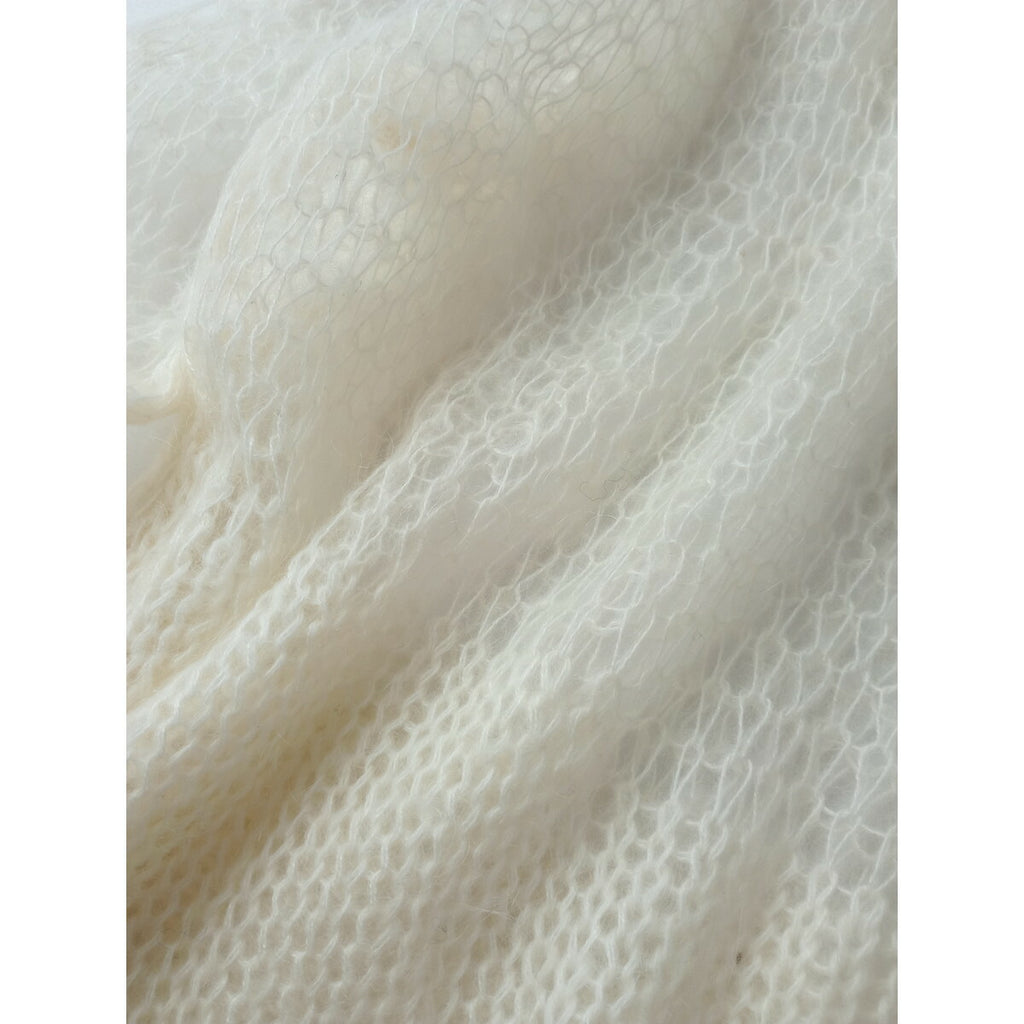 TODAYFUL トゥデイフル Lowgauge Mohair Knit ローゲージ モヘア 長袖 ニット トップス 白 F【中古】