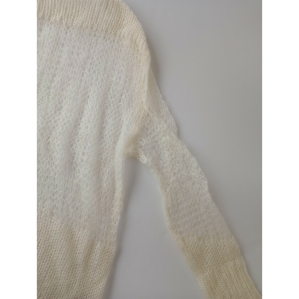 TODAYFUL トゥデイフル Lowgauge Mohair Knit ローゲージ モヘア 長袖 ニット トップス 白 F【中古】