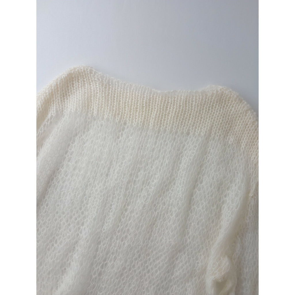 TODAYFUL トゥデイフル Lowgauge Mohair Knit ローゲージ モヘア 長袖 ニット トップス 白 F【中古】