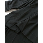ateliernaruse アトリエナルセ wool&linen bosom shirt c&s ウール＆リネン ブザム 長袖 シャツ カットソー 黒 ブラック中古】