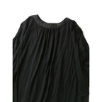 ateliernaruse アトリエナルセ wool&linen bosom shirt c&s ウール＆リネン ブザム 長袖 シャツ カットソー 黒 ブラック中古】