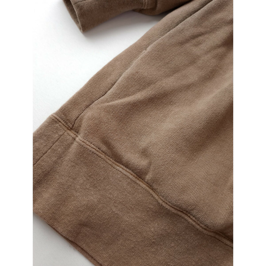 nest Robe ネストローブ UpcycleLino 裏毛 バック リボン チュニック スウェット 長袖 プルオーバー トップス ライトブラウン【中古】