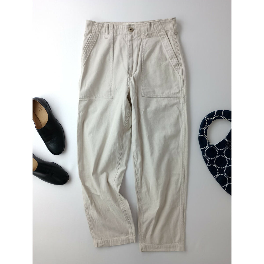 THE Shinzone ザシンゾーン BAKER PANTS コットン 綿 100％ ベイカー パンツ 38 ライトベージュ【中古】