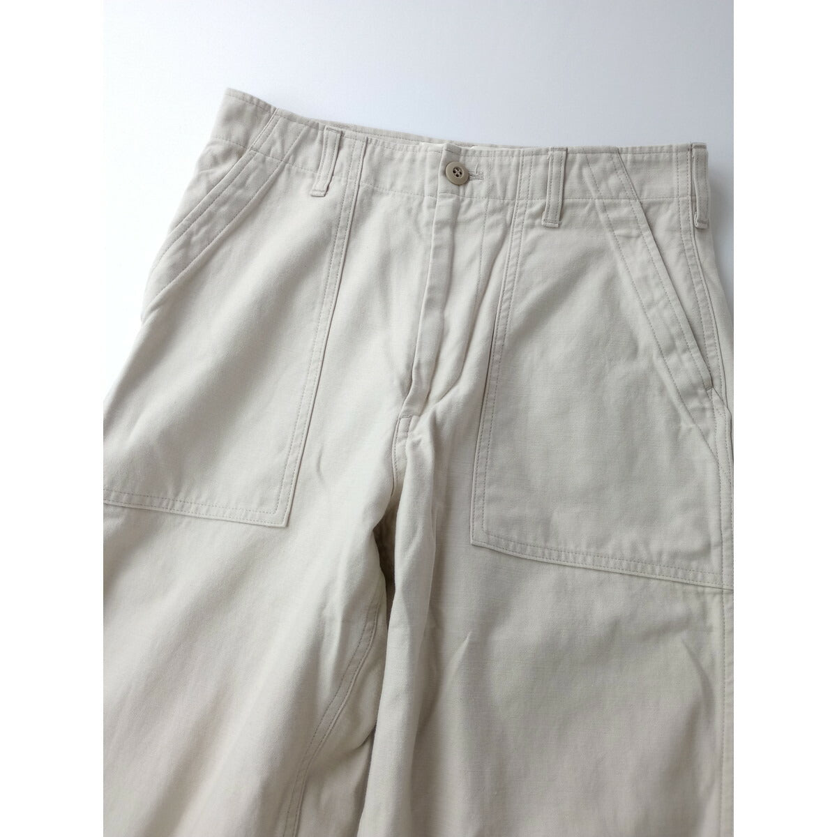 THE Shinzone ザシンゾーン BAKER PANTS コットン 綿 100％ ベイカー パンツ 38 ライトベージュ【中古】