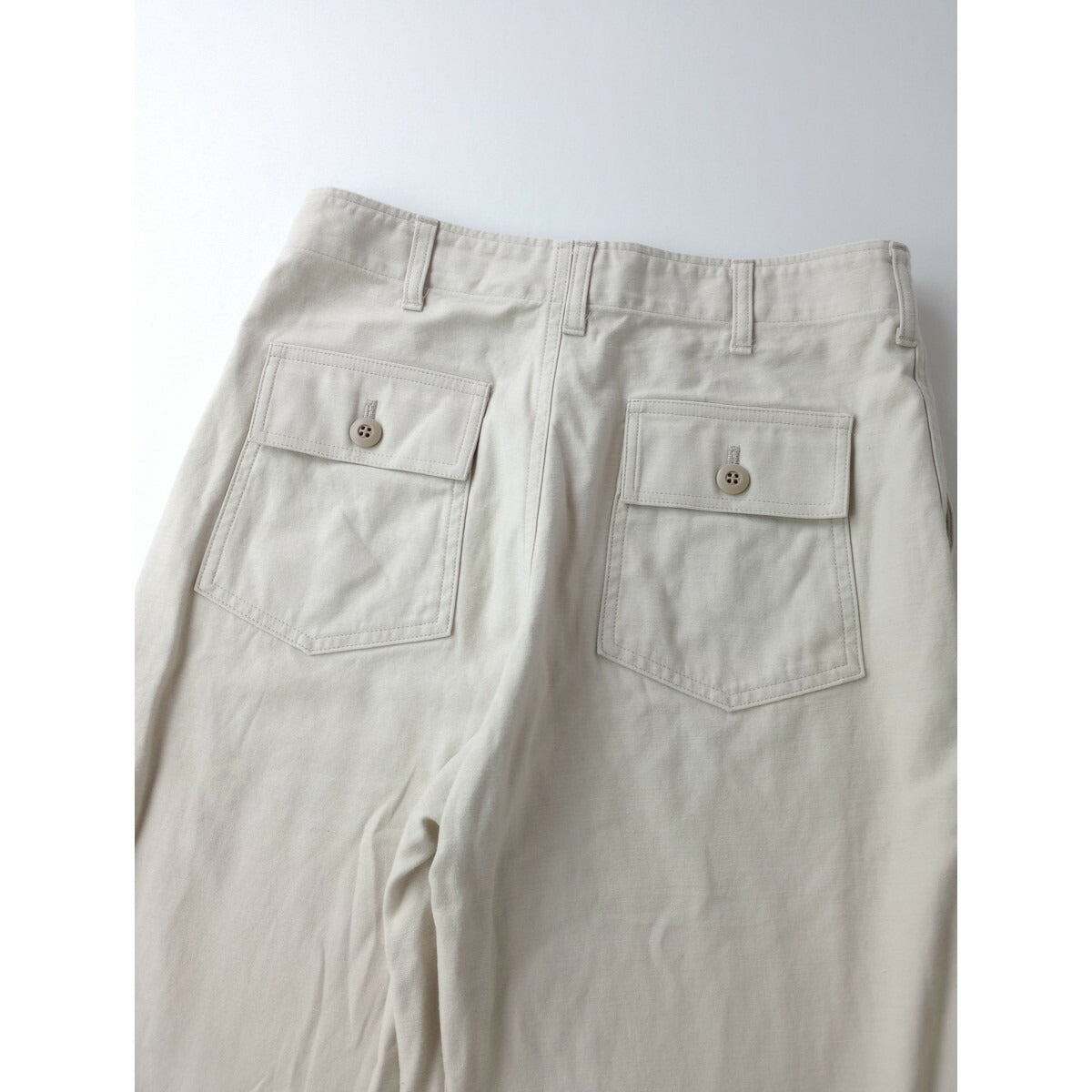 THE Shinzone ザシンゾーン BAKER PANTS コットン 綿 100％ ベイカー パンツ 38 ライトベージュ【中古】