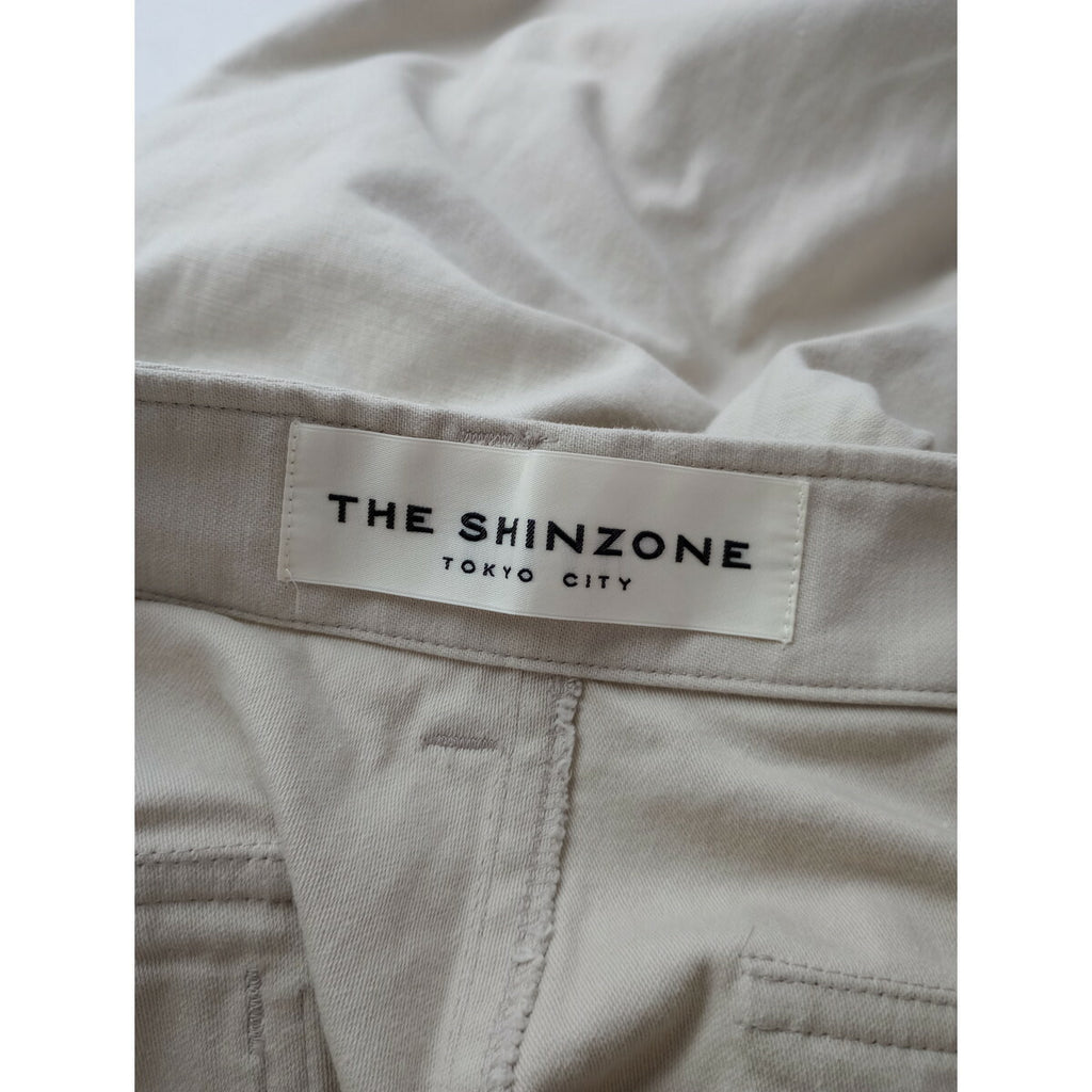 THE Shinzone ザシンゾーン BAKER PANTS コットン 綿 100％ ベイカー パンツ 38 ライトベージュ【中古】