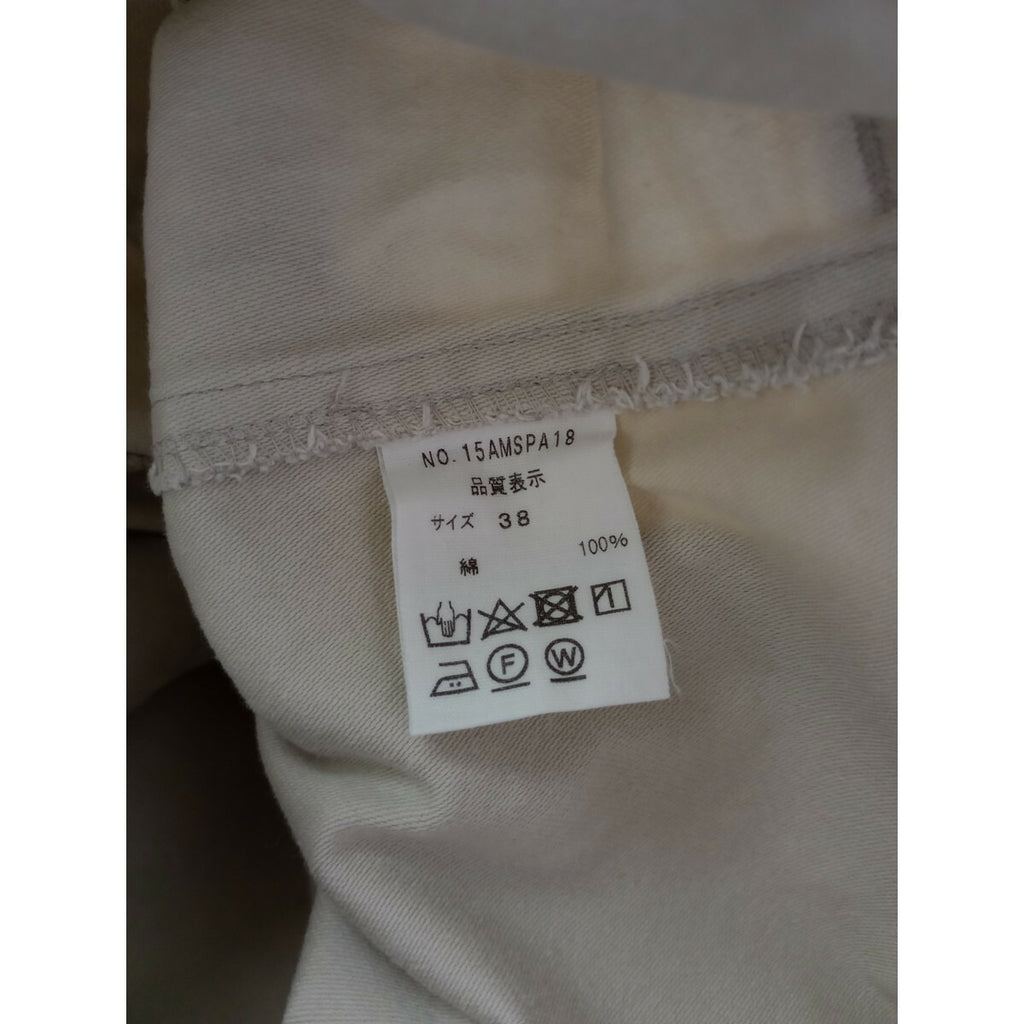 THE Shinzone ザシンゾーン BAKER PANTS コットン 綿 100％ ベイカー パンツ 38 ライトベージュ【中古】