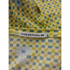 23SS mina perhonen ミナペルホネン cross flower クロスフラワー カットソー Tシャツ トップス イエロー 黄色 38【中古】