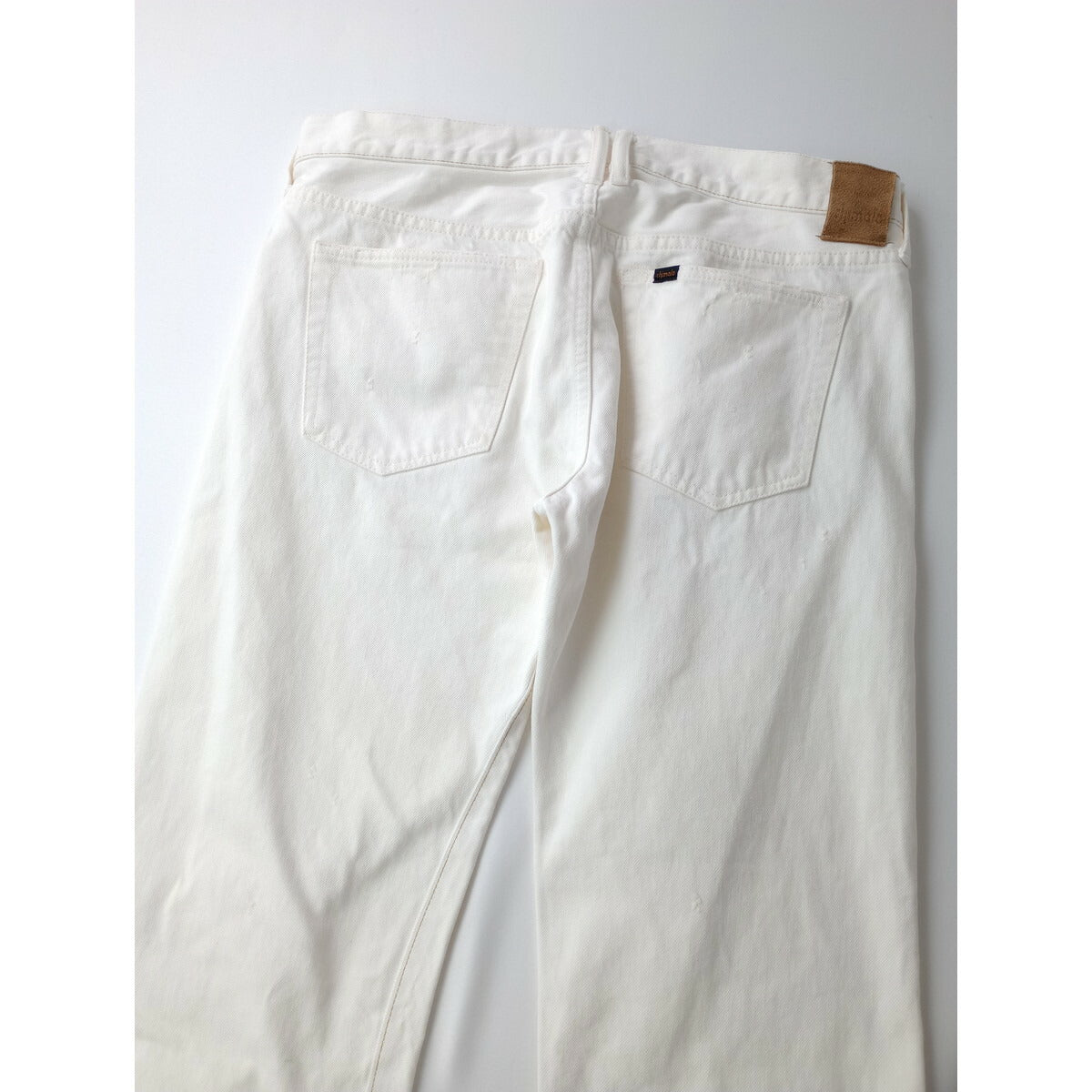 chimala チマラ ヴィンテージ加工 ホワイト デニム パンツ ダメージ加工 白 31【中古】