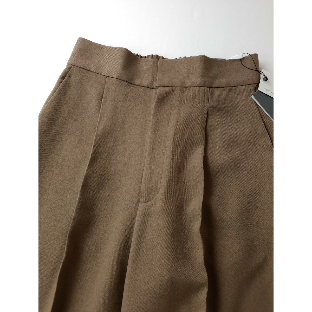 新品 24AW uncrave STANDARD アンクレイヴ 【手洗い可】グラシエウォーム ストレート パンツ ブラウン ベージュ 0