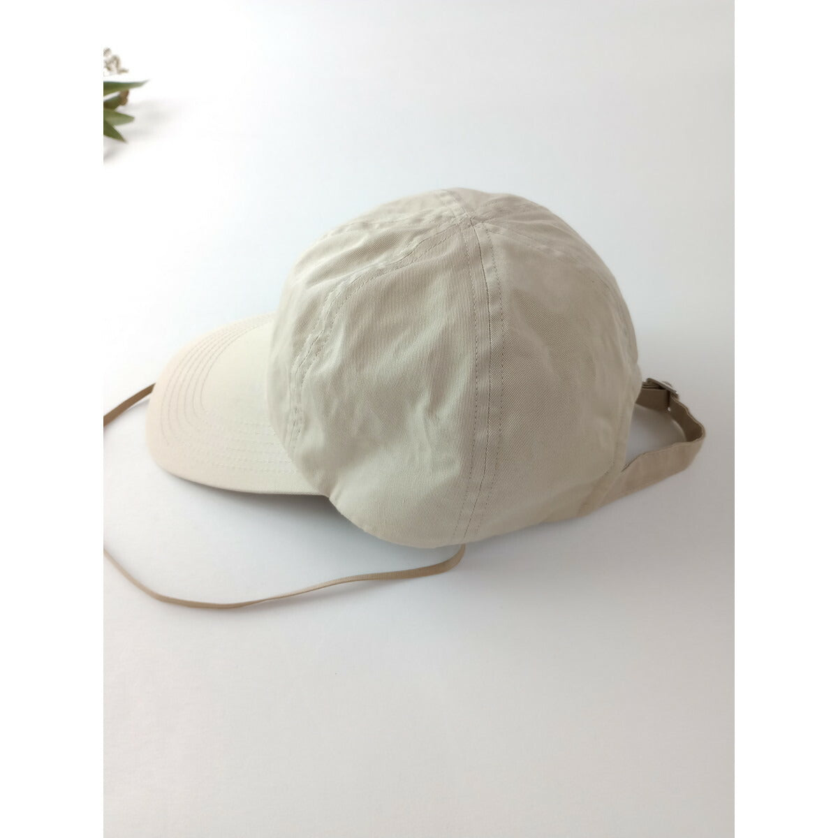 CLANE × KIJIMA TAKAYUKI クラネ キジマタカユキ コットン 綿 100％ DETACHABLE STRAP 6PANEL CAP キャップ 帽子 ベージュ 1【中古】