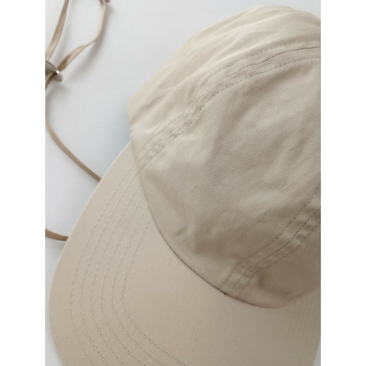 CLANE × KIJIMA TAKAYUKI クラネ キジマタカユキ コットン 綿 100％ DETACHABLE STRAP 6PANEL CAP キャップ 帽子 ベージュ 1【中古】