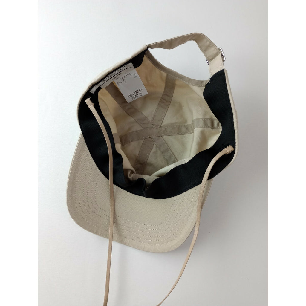 CLANE × KIJIMA TAKAYUKI クラネ キジマタカユキ コットン 綿 100％ DETACHABLE STRAP 6PANEL CAP キャップ 帽子 ベージュ 1【中古】