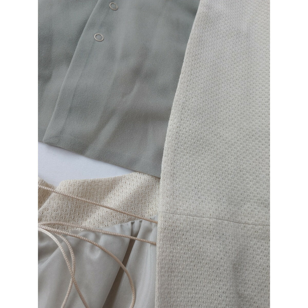 新品 Jens イェンス SHEER VEST DR 149 シアー ベスト 2 カーキ アイボリー