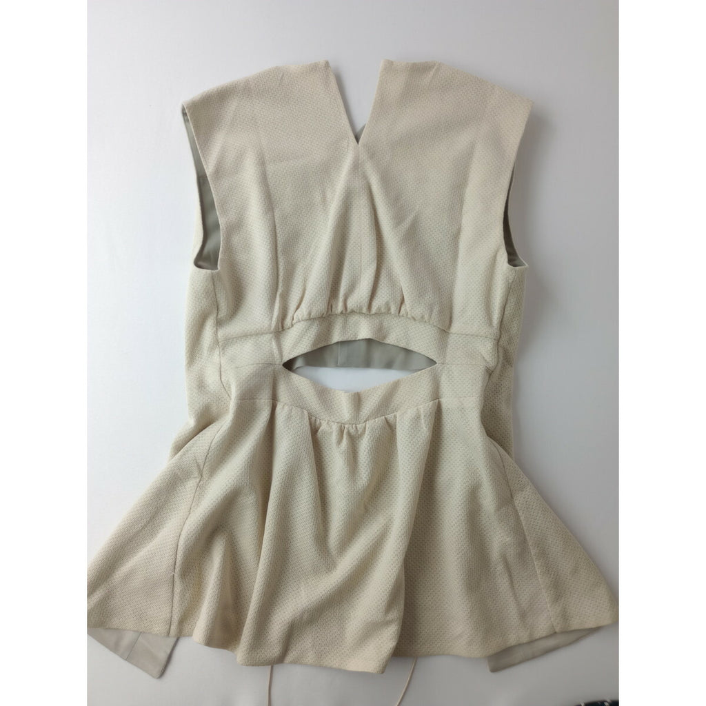新品 Jens イェンス SHEER VEST DR 149 シアー ベスト 2 カーキ アイボリー