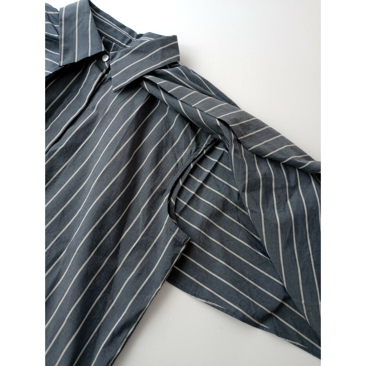 RIM.ARK リムアーク Covered sleeves SH カバードスリーブス シャツ トップス 長袖 くすみネイビー FREE