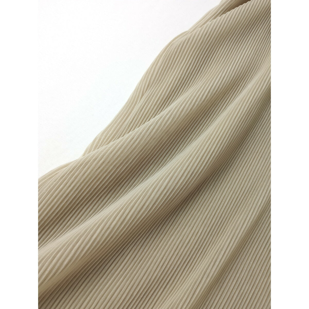 Jens イェンス プリーツ ドレス ロンワンピーアイボリー【中古】
