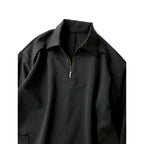 RIM.ARK リムアーク Open collar I line OP オープンカラー Iライン ロング 長袖 ワンピース 黒 ブラック 36【中古】