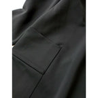 RIM.ARK リムアーク Open collar I line OP オープンカラー Iライン ロング 長袖 ワンピース 黒 ブラック 36【中古】