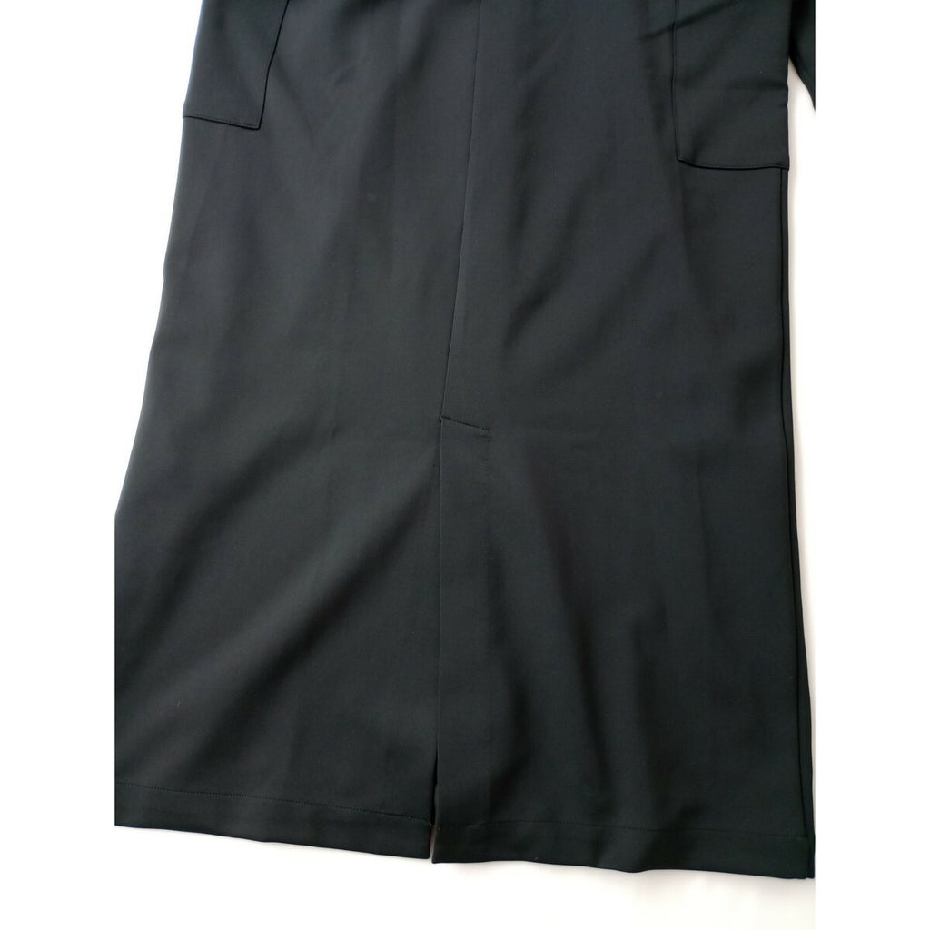 RIM.ARK リムアーク Open collar I line OP オープンカラー Iライン ロング 長袖 ワンピース 黒 ブラック 36【中古】