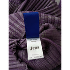 Jens イェンス ウール 毛 混 リブ ニット ロング ワンピース パープル 1【中古】