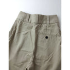 24AW MARGARET HOWELL マーガレットハウエル ORGANIC COTTON TWILL オーガニック コットン 100％ タック パンツ ベージュ 0【中古】