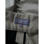 24AW MARGARET HOWELL マーガレットハウエル ORGANIC COTTON TWILL オーガニック コットン 100％ タック パンツ ベージュ 0【中古】