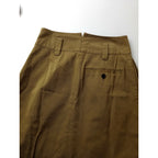 24SS MARGARET HOWELL マーガレットハウエル COTTON TWILL コットン ツイル スカート 綿 100％ 0 カーキ【中古】