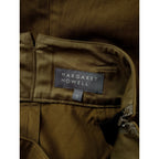 24SS MARGARET HOWELL マーガレットハウエル COTTON TWILL コットン ツイル スカート 綿 100％ 0 カーキ【中古】