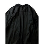 MARGARET HOWELL マーガレットハウエル WASHED COTTON SATIN コットン 綿 100％ 襟 ロング 長袖 シャツ ワンピース 黒 ブラック 2【中古】