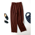 チノ CINOH DOESKIN TUCK WIDE PANTS タック ワイド パンツ ブラウン 38【中古】