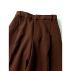 チノ CINOH DOESKIN TUCK WIDE PANTS タック ワイド パンツ ブラウン 38【中古】