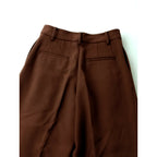 チノ CINOH DOESKIN TUCK WIDE PANTS タック ワイド パンツ ブラウン 38【中古】