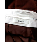 チノ CINOH DOESKIN TUCK WIDE PANTS タック ワイド パンツ ブラウン 38【中古】