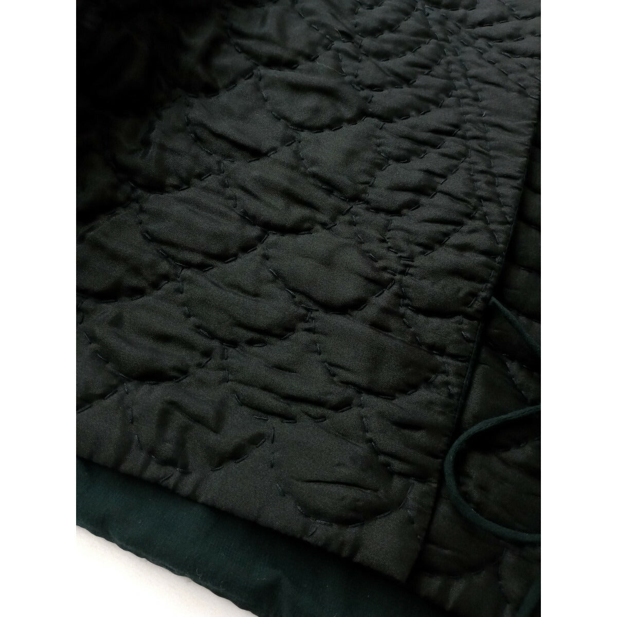 permanent TOWAVASE パーマネント トワヴァーズ シルク 100％ ペイズリー ジャケット 黒 ブラック キルティング キルト【中古】