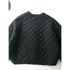 permanent TOWAVASE パーマネント トワヴァーズ シルク 100％ ペイズリー ジャケット 黒 ブラック キルティング キルト【中古】