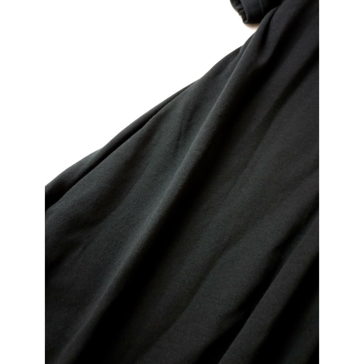23SS atelier naruse アトリエナルセ コットン 綿 100％ カットソー コクーン 半袖 ワンピース 黒 ブラック【中古】