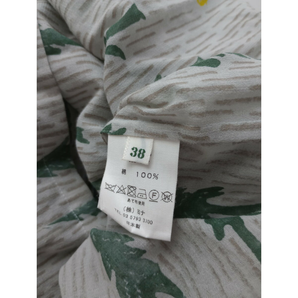 mina perhonen ミナペルホネン 綿　コットン100％ one day 長袖 ブラウス ライトグレー 38【中古】