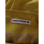 mina perhonen ミナペルホネン muisti シルク コットン ロング スカート 黄色 イエロー　36【中古】