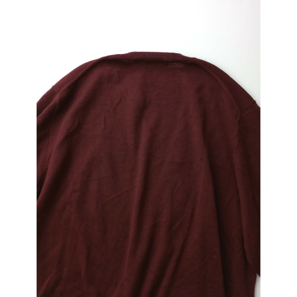 新品 カレンソロジー Curensology Vネック 長袖 ニット トップス ワインレッド