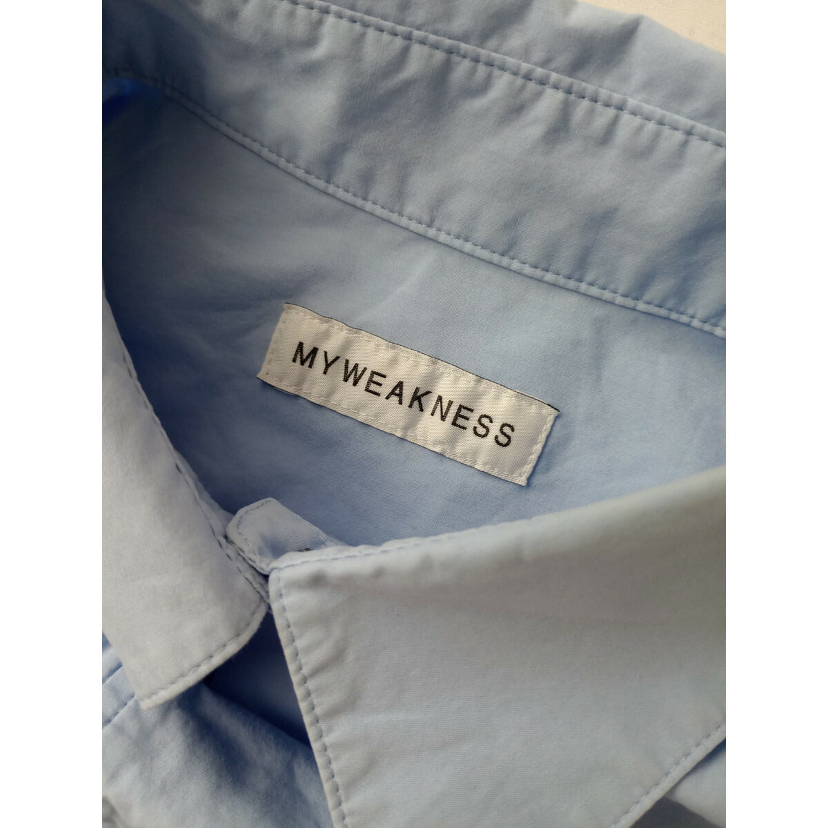 my weakness マイウィークネス ともさかりえ コットン 綿 100％ 長袖 シャツ ブルー FREE【中古】