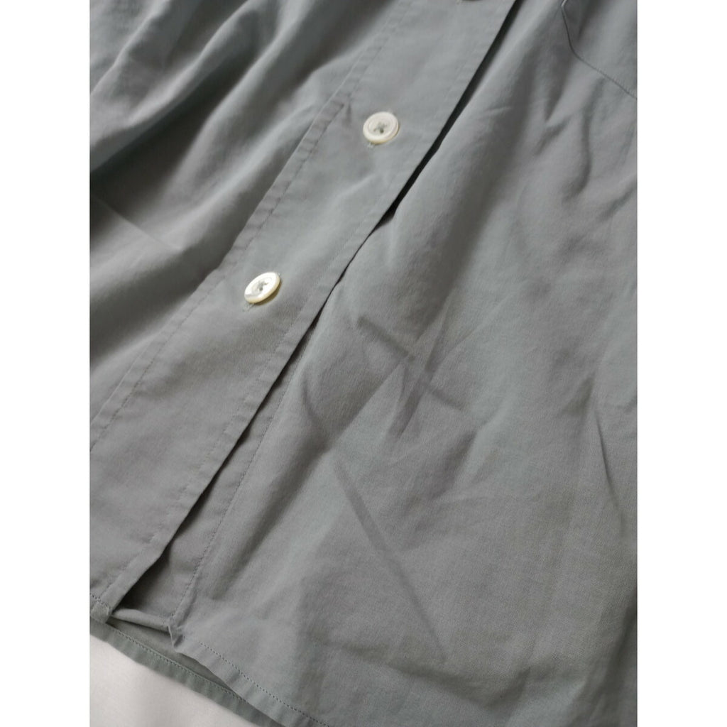 23SS MARGARET HOWELL マーガレットハウエル COTTON VOILE コットン 綿 100％ 長袖 シャツ ライトブルー 1【中古】