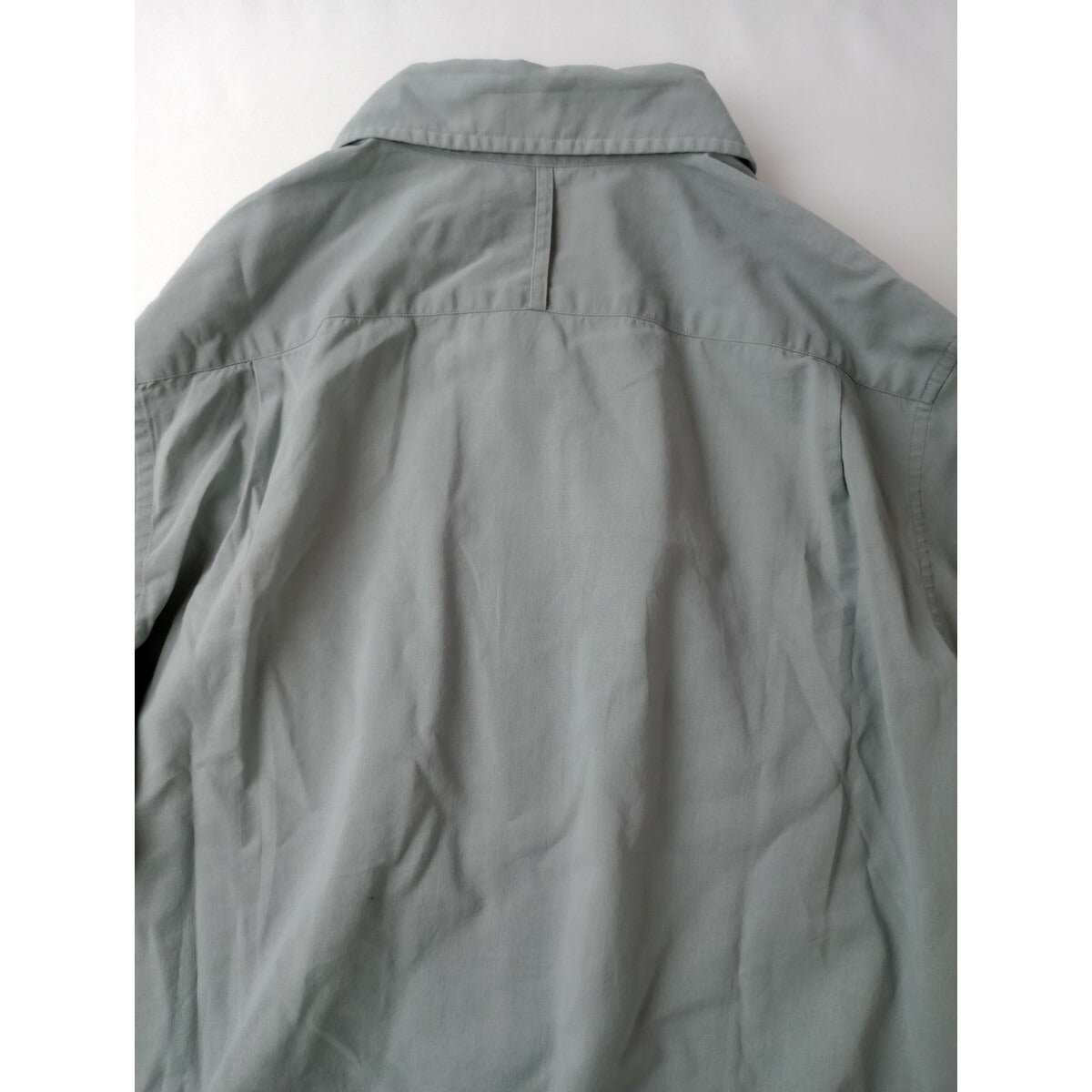 23SS MARGARET HOWELL マーガレットハウエル COTTON VOILE コットン 綿 100％ 長袖 シャツ ライトブルー 1【中古】