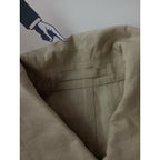 23SS MARGARET HOWELL マーガレットハウエル DENSE LINEN POPLIN 丸襟 ジップアップジャケット ブルゾン リネン 麻 100％ ライトベージュ 2【中古】